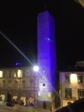 Torre civica blu